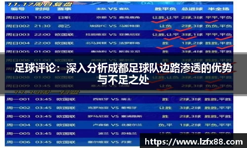 足球评论：深入分析成都足球队边路渗透的优势与不足之处
