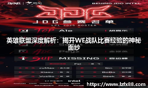 英雄联盟深度解析：揭开WE战队比赛经验的神秘面纱