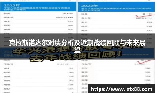 克拉斯诺达尔对决分析及近期战绩回顾与未来展望